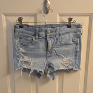 American Eagle Outfitters Light Blue Jean Shorts